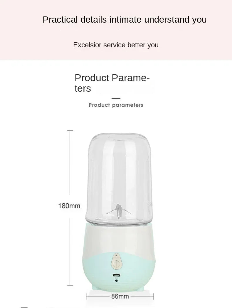 Mini Mixeur Portable USB – Extracteur de Jus pour Shakes et Smoothies