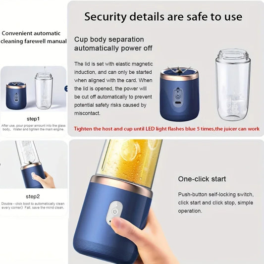 Mixeur Portable USB – Smoothies et Jus Frais Partout