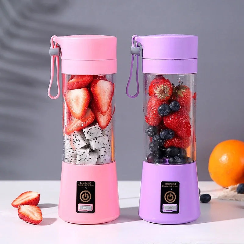 Mélangeur de Jus Portable 380 ml – Mini Presse-Agrumes Électrique USB Rechargeable