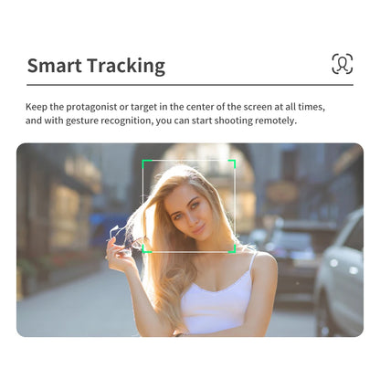 Q18 Desktop Following the shooting Mode Gimbal Stabilizer Selfie Stick Tripod with Fill Light for iPhone Cell Phone Smartphone