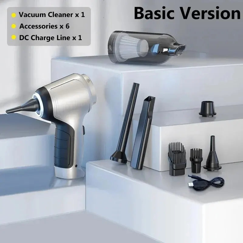 Aspirateur Sans Fil Puissant – Maison & Voiture Basic/Pro