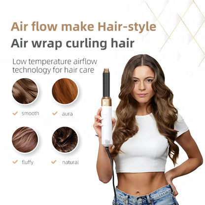 Coiffeur 5-en-1 Professionnel – Brosse à Air Chaud Multifonction