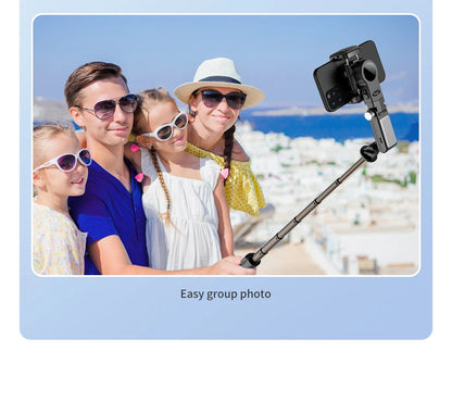 Q18 Desktop Following the shooting Mode Gimbal Stabilizer Selfie Stick Tripod with Fill Light for iPhone Cell Phone Smartphone