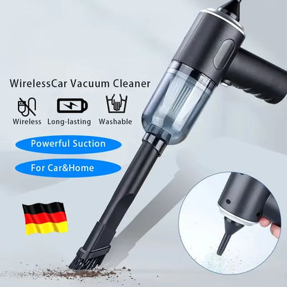 Aspirateur Portable Sans Fil 120W – Puissant, Compact et Rechargeable pour Voiture et Maison