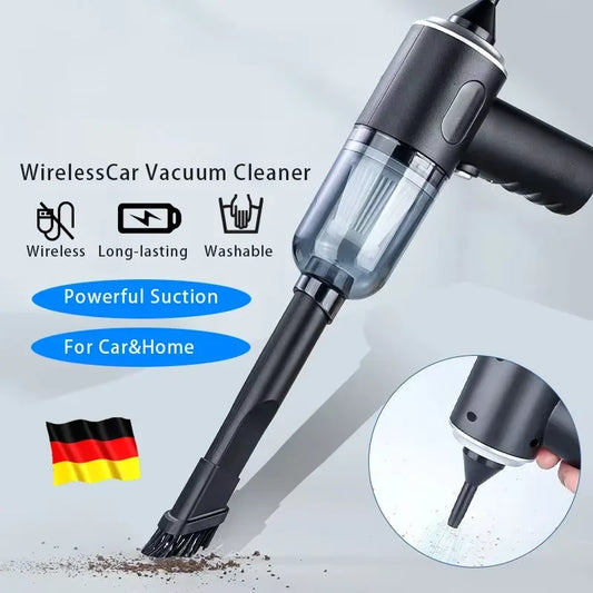 Aspirateur Portable Sans Fil 120W – Puissant, Compact et Rechargeable pour Voiture et Maison