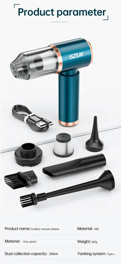 SZU-K – Mini Aspirateur Portable Sans Fil.