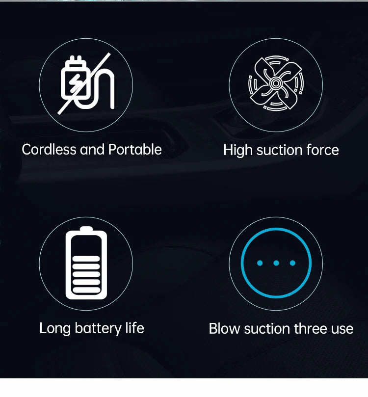 SZU-K – Mini Aspirateur Portable Sans Fil.