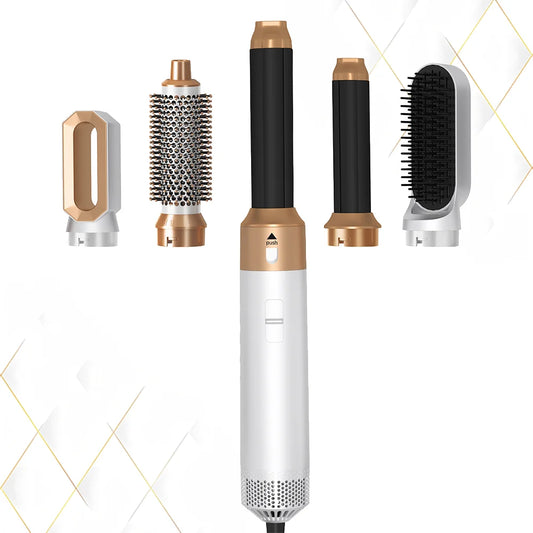 Coiffeur 5-en-1 Professionnel – Brosse à Air Chaud Multifonction