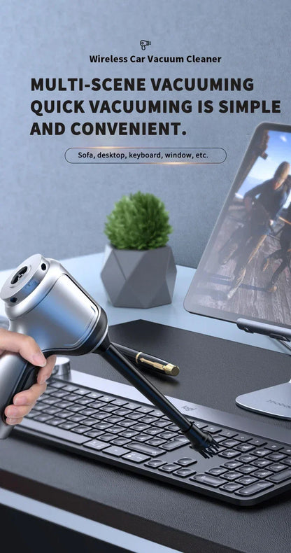 Aspirateur Sans Fil Puissant – Maison & Voiture Basic/Pro