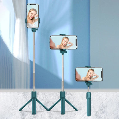 Trépied Perche à Selfie pour Téléphone Portable avec Télécommande Bluetooth et Lumière de Remplissage