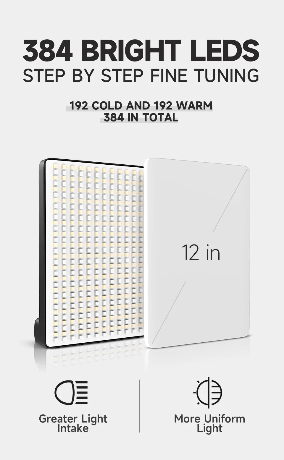 Lampe de studio photo LED 3 000 k-6 500 k, éclairage vidéo avec trépied et bras long, prise UE pour diffusion en direct