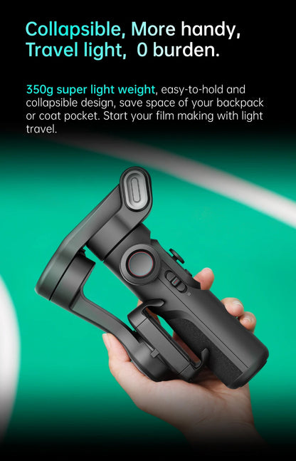 Stabilisateur de cardan portable 3 axes SmartXE pour Smartphone pour iPhone Android AI suivi du visage