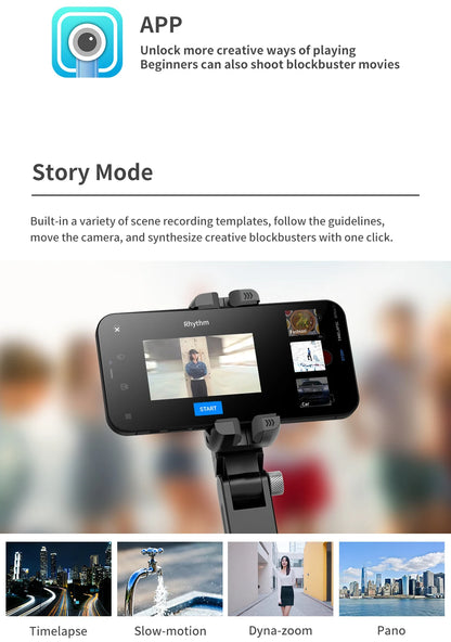 Q18 Desktop Following the shooting Mode Gimbal Stabilizer Selfie Stick Tripod with Fill Light for iPhone Cell Phone Smartphone
