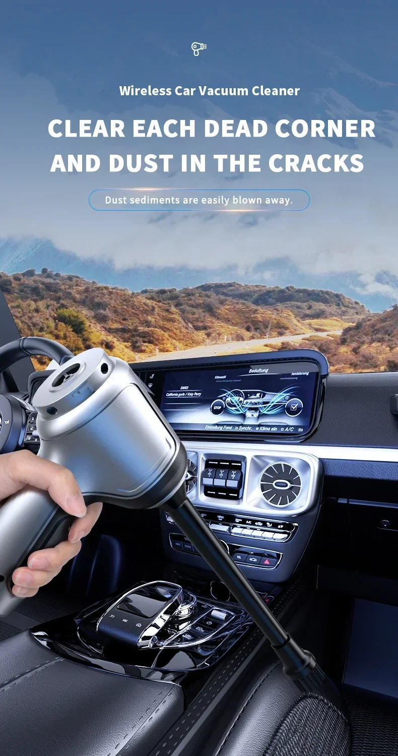 Aspirateur Sans Fil Puissant – Maison & Voiture Basic/Pro